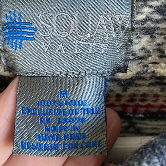 Vintage Nordic wool cardigan. Unisex - Picture 3 of 6